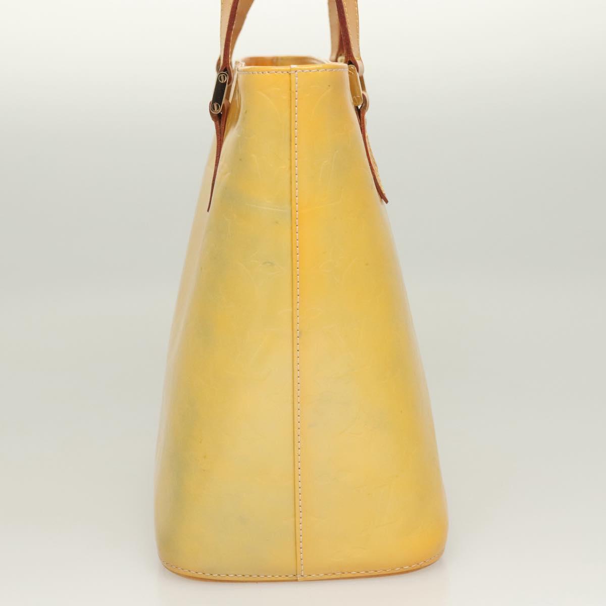 LOUIS VUITTON Monogram Vernis Houston Hand Bag Gris M91053 LV Auth BA2689