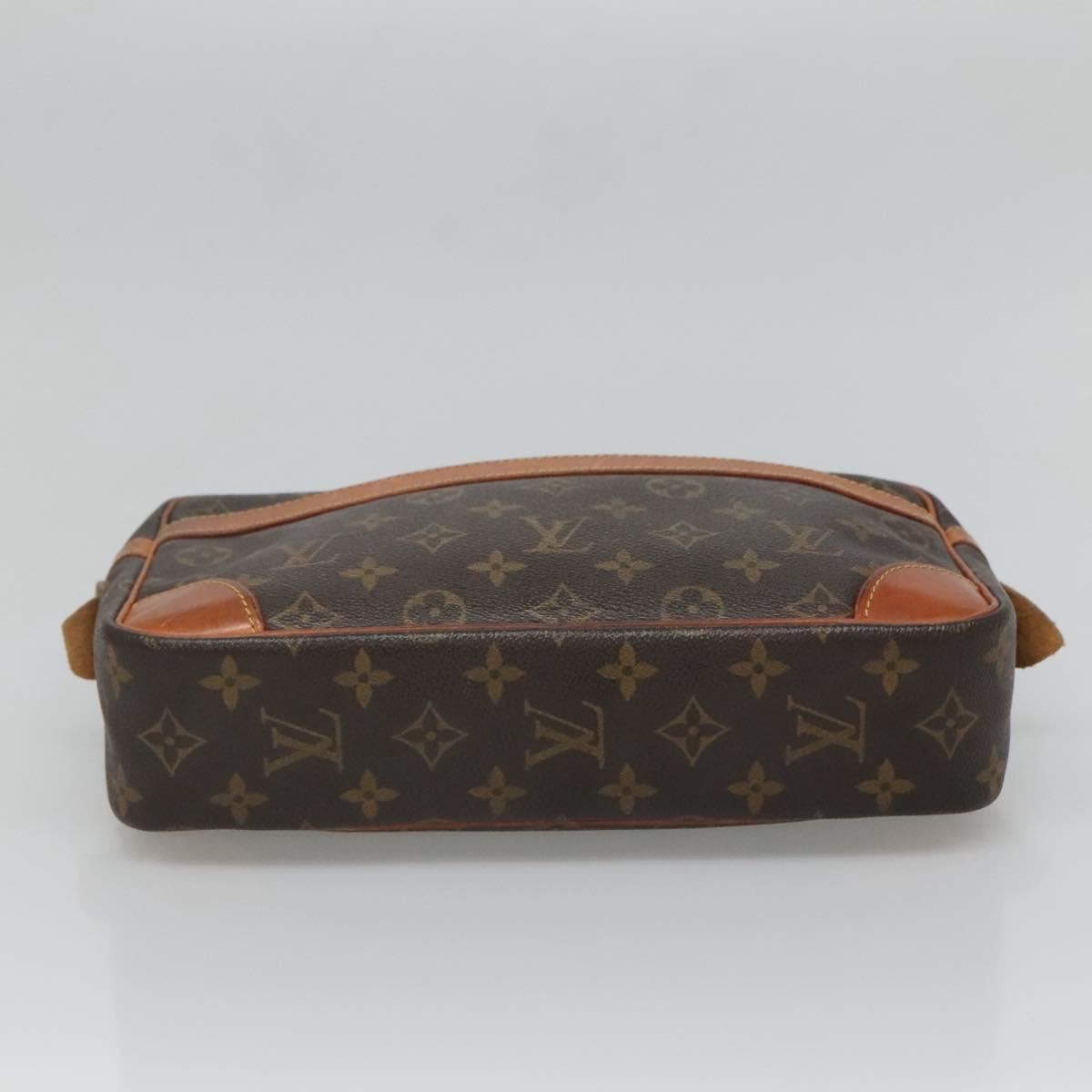 LOUIS VUITTON Monogram Compiegne 28 Clutch Bag M51845 LV Auth BA2693