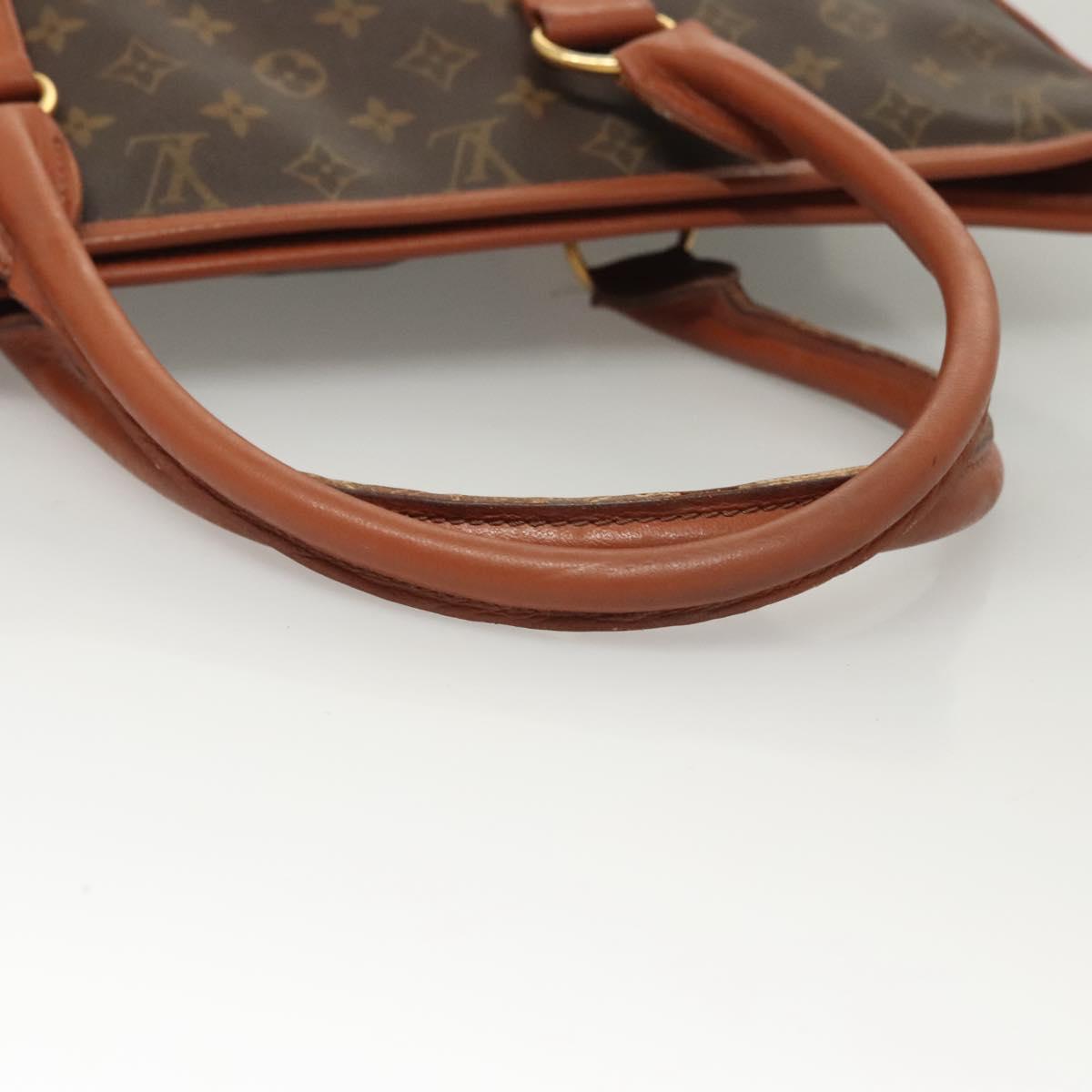 LOUIS VUITTON Monogram Sac Weekend PM Hand Bag M42425 LV Auth BA2696
