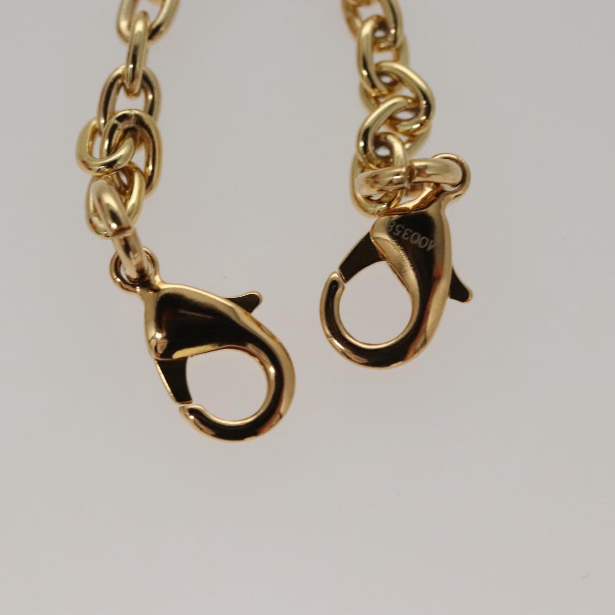 LOUIS VUITTON Monogram Body Chain Monkey Necklace Brown LV Auth BA270SAV