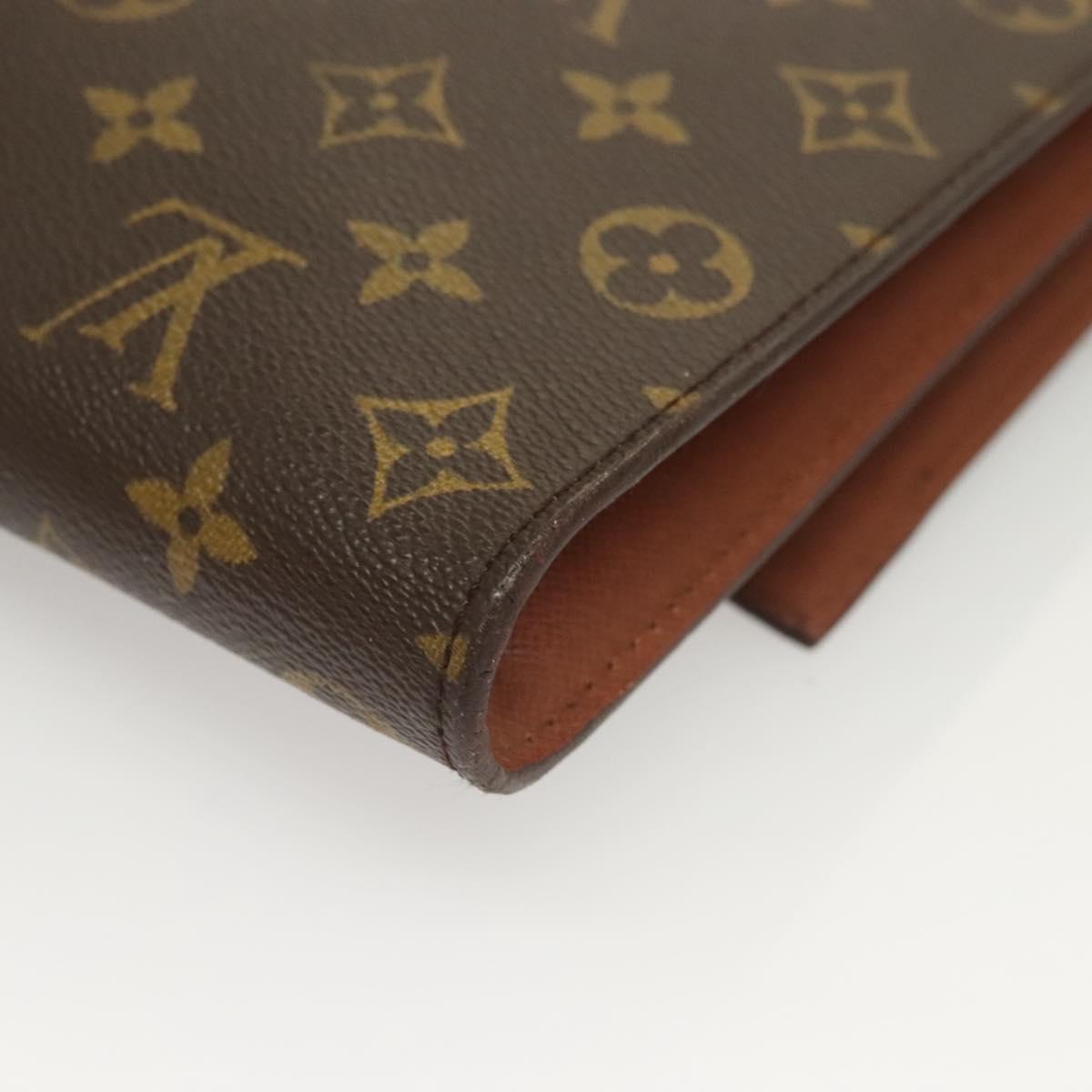 LOUIS VUITTON Monogram Porte Envelope Clutch Bag M51801 LV Auth BA2713