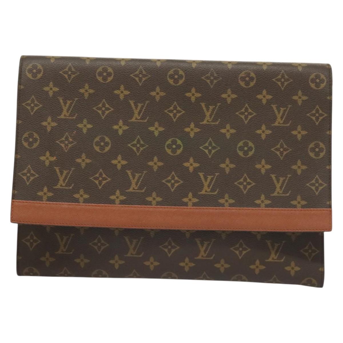 LOUIS VUITTON Monogram Porte Envelope Clutch Bag M51801 LV Auth BA2713