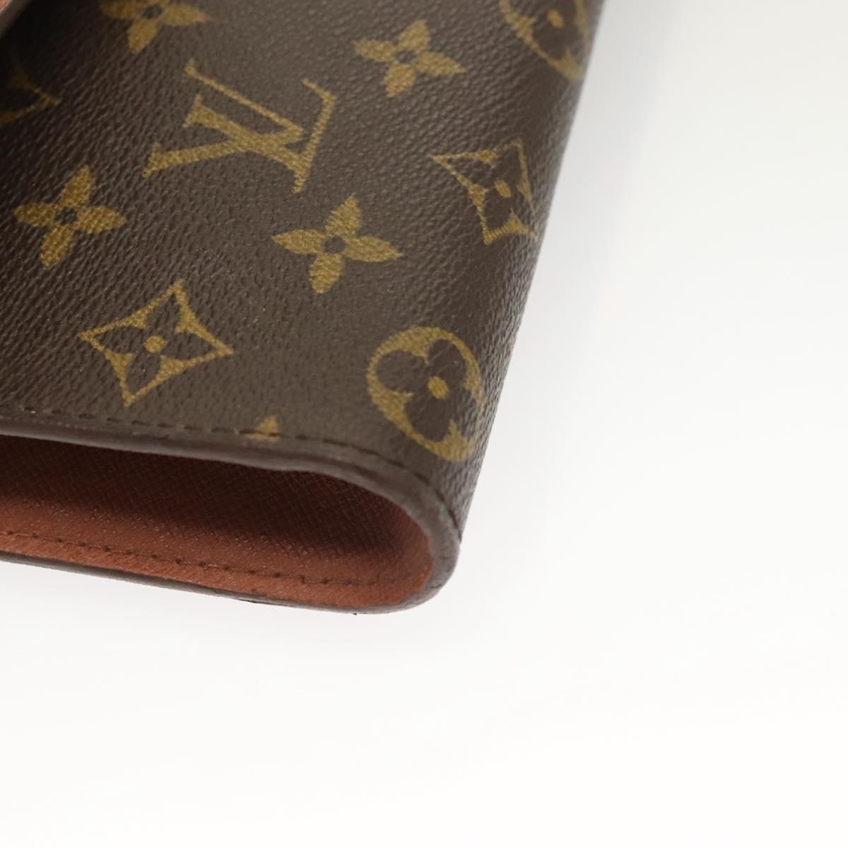 LOUIS VUITTON Monogram Porte Envelope Clutch Bag M51801 LV Auth BA2713