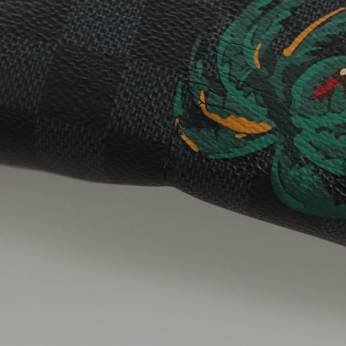 LOUIS VUITTON Damier Cobalt District PM NM Shoulder Bag N50005 LV Auth BA2720