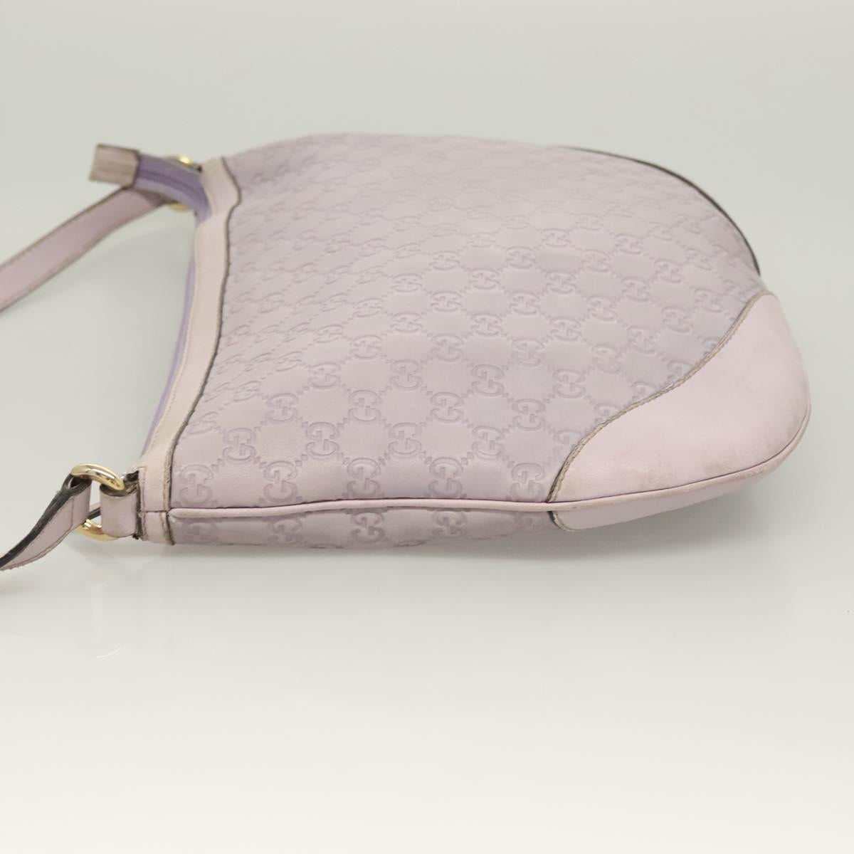 GUCCI GG Canvas Guccissima Bag Leather Outlet Purple Gold 272380 Auth BA2809