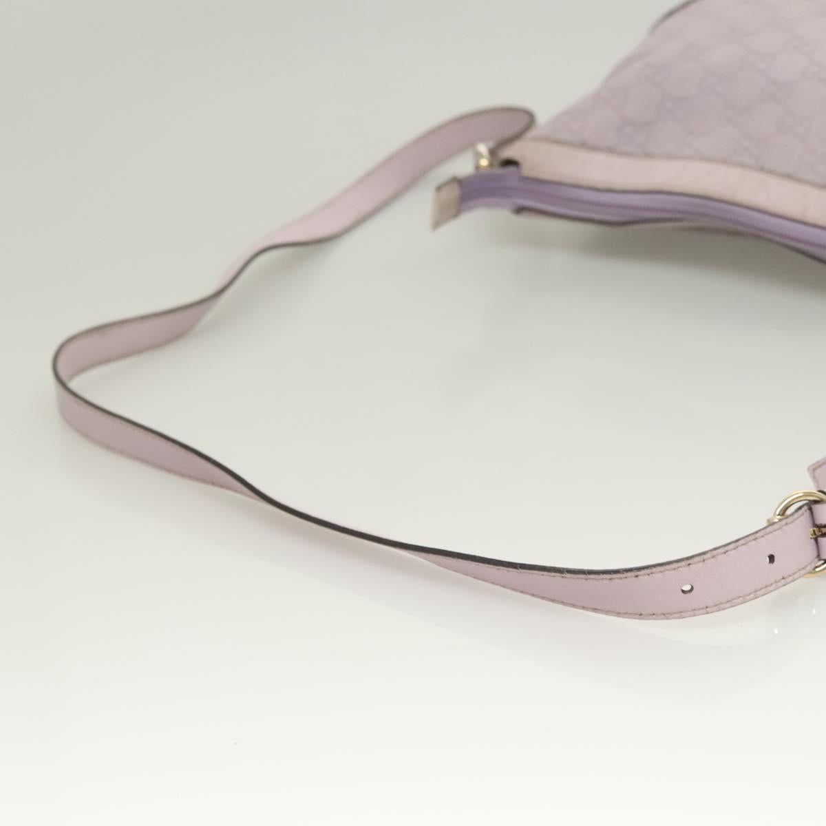 GUCCI GG Canvas Guccissima Bag Leather Outlet Purple Gold 272380 Auth BA2809