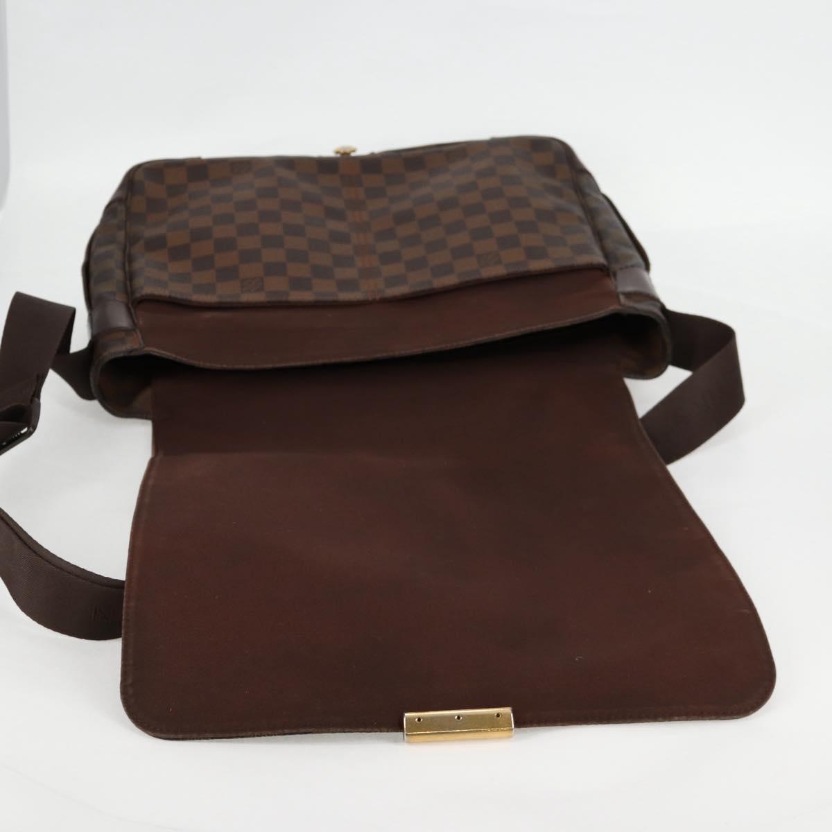 LOUIS VUITTON Damier Ebene Bastille Shoulder Bag N45258 LV Auth BA2818