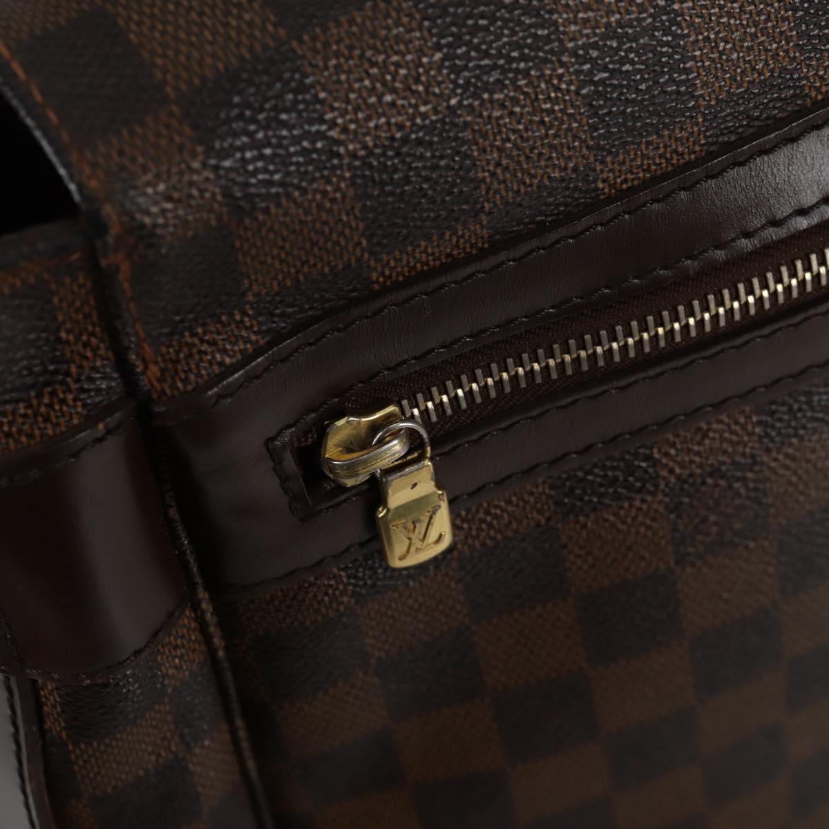 LOUIS VUITTON Damier Ebene Bastille Shoulder Bag N45258 LV Auth BA2818
