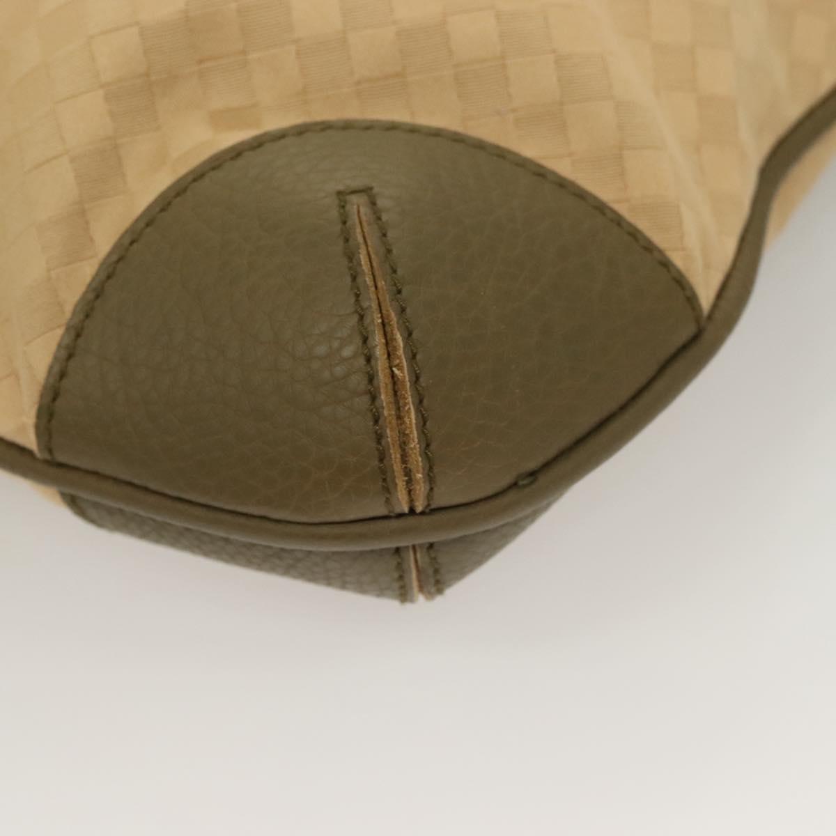 BOTTEGA VENETA Shoulder Bag Canvas Beige Auth BA2883
