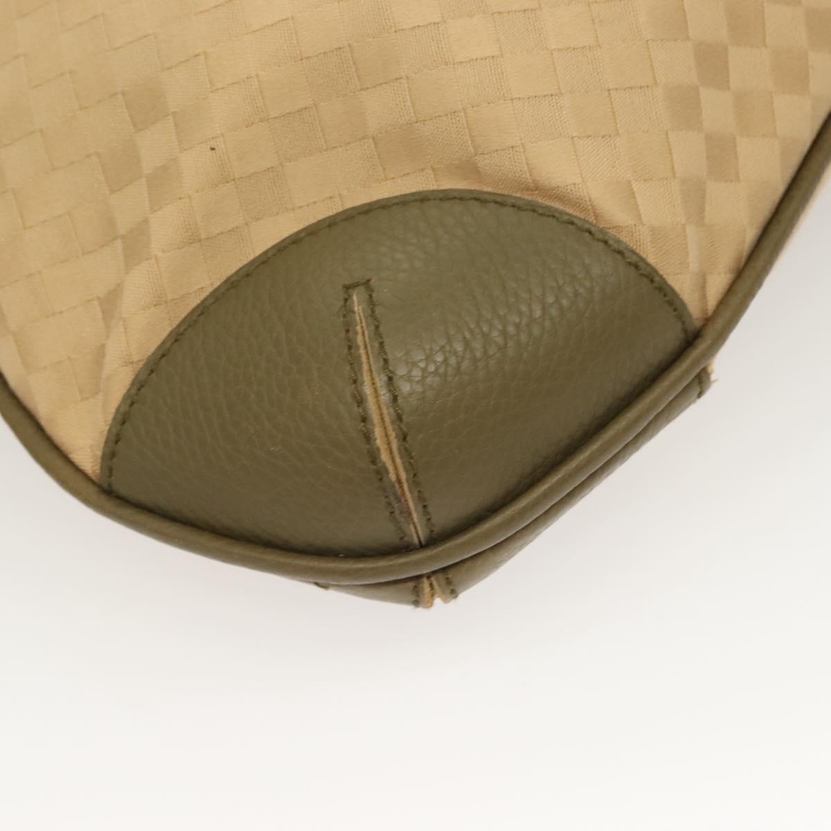 BOTTEGA VENETA Shoulder Bag Canvas Beige Auth BA2883