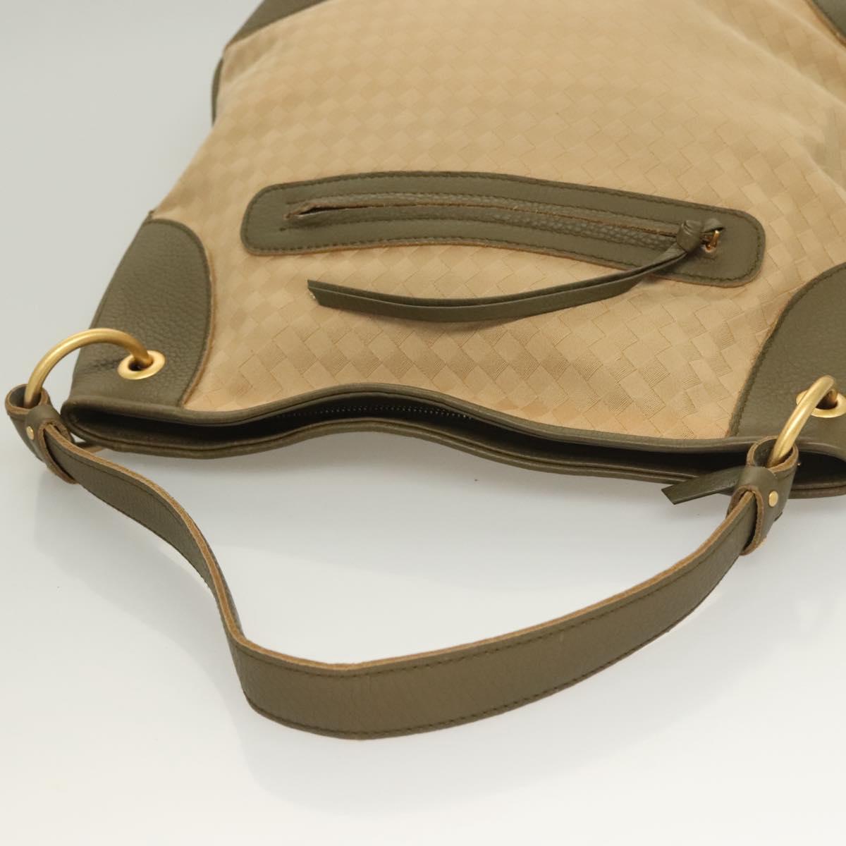 BOTTEGA VENETA Shoulder Bag Canvas Beige Auth BA2883