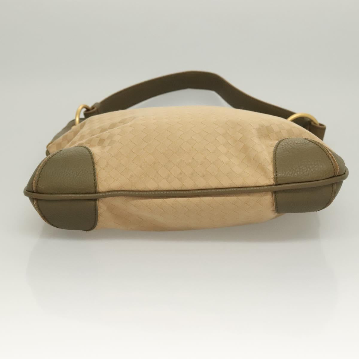 BOTTEGA VENETA Shoulder Bag Canvas Beige Auth BA2883