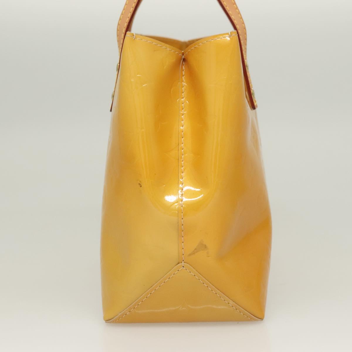 LOUIS VUITTON Monogram Vernis Reade PM Hand Bag Beige M91334 LV Auth BA2895