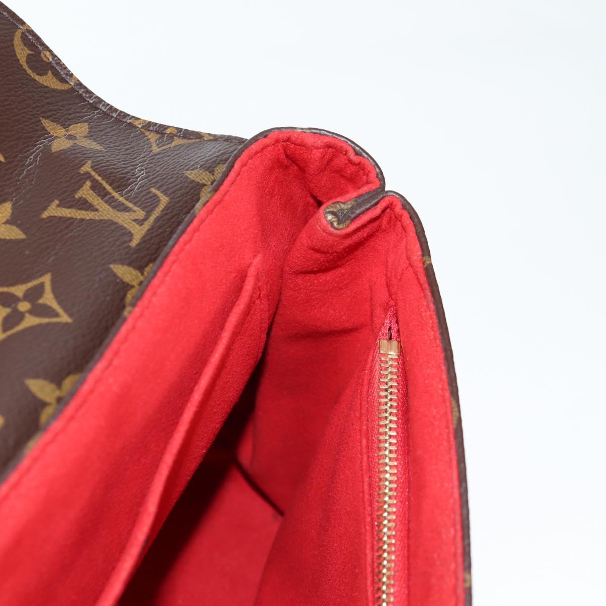 LOUIS VUITTON Monogram Sun Placide Shoulder Bag Red M43713 LV Auth BA2903A