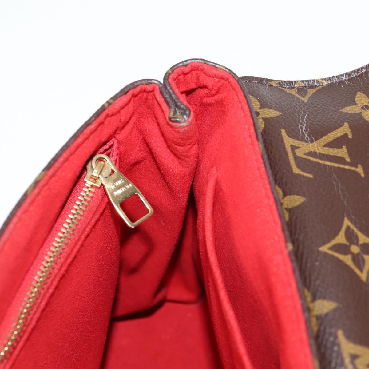 LOUIS VUITTON Monogram Sun Placide Shoulder Bag Red M43713 LV Auth BA2903M