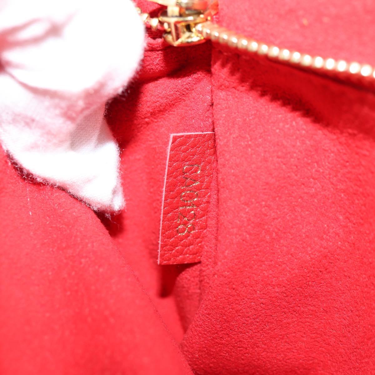 LOUIS VUITTON Monogram Sun Placide Shoulder Bag Red M43713 LV Auth BA2903A