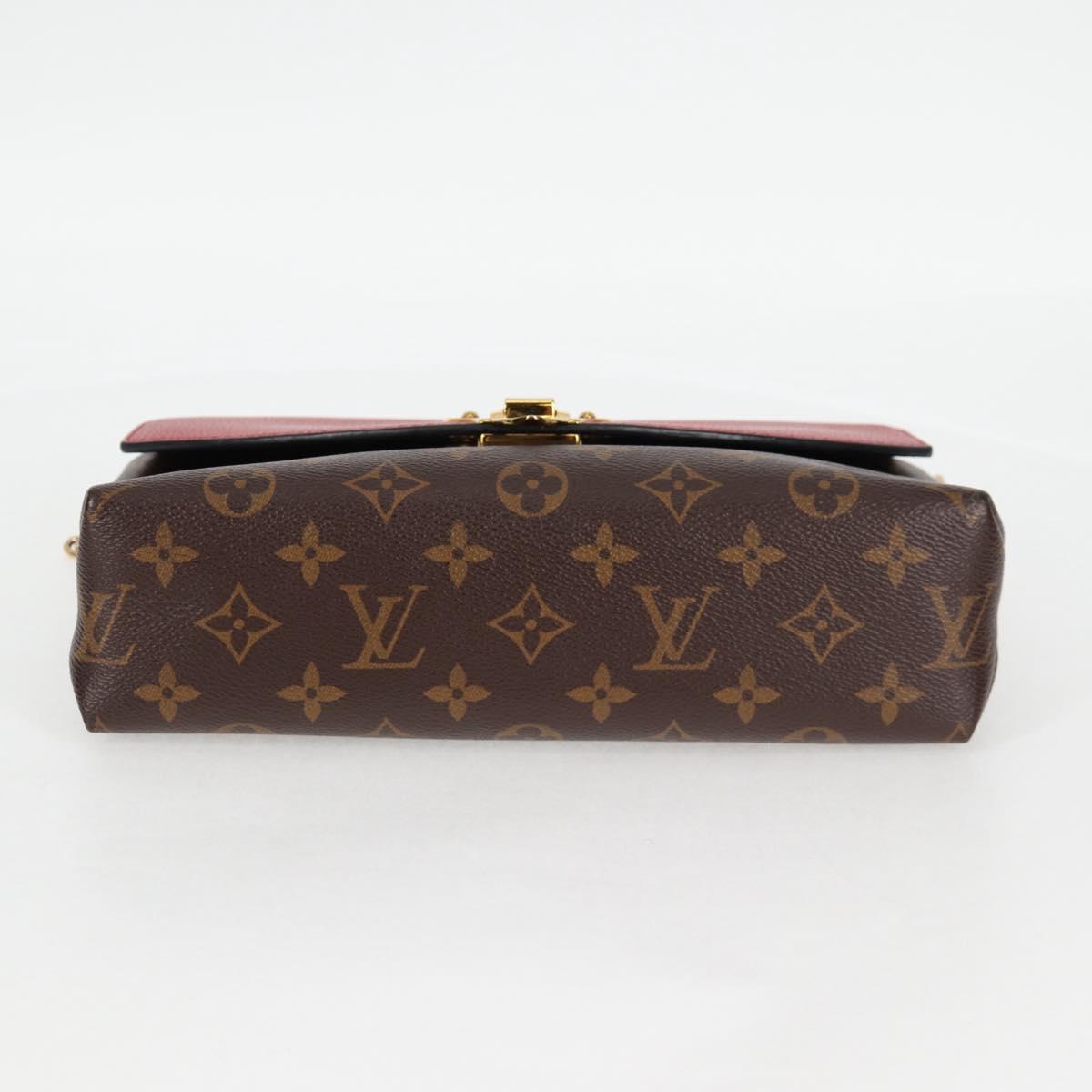 LOUIS VUITTON Monogram Sun Placide Shoulder Bag Red M43713 LV Auth BA2903M