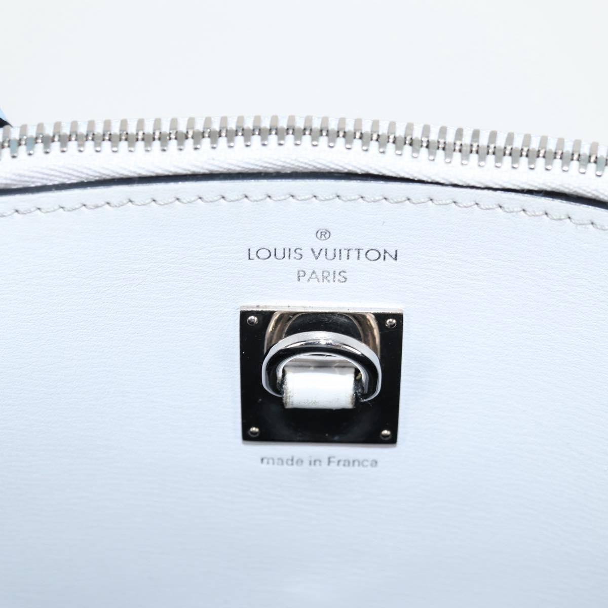 LOUIS VUITTON City Steamer MM Bag Calf leather Black Gray M42435 LV Auth BA2906A