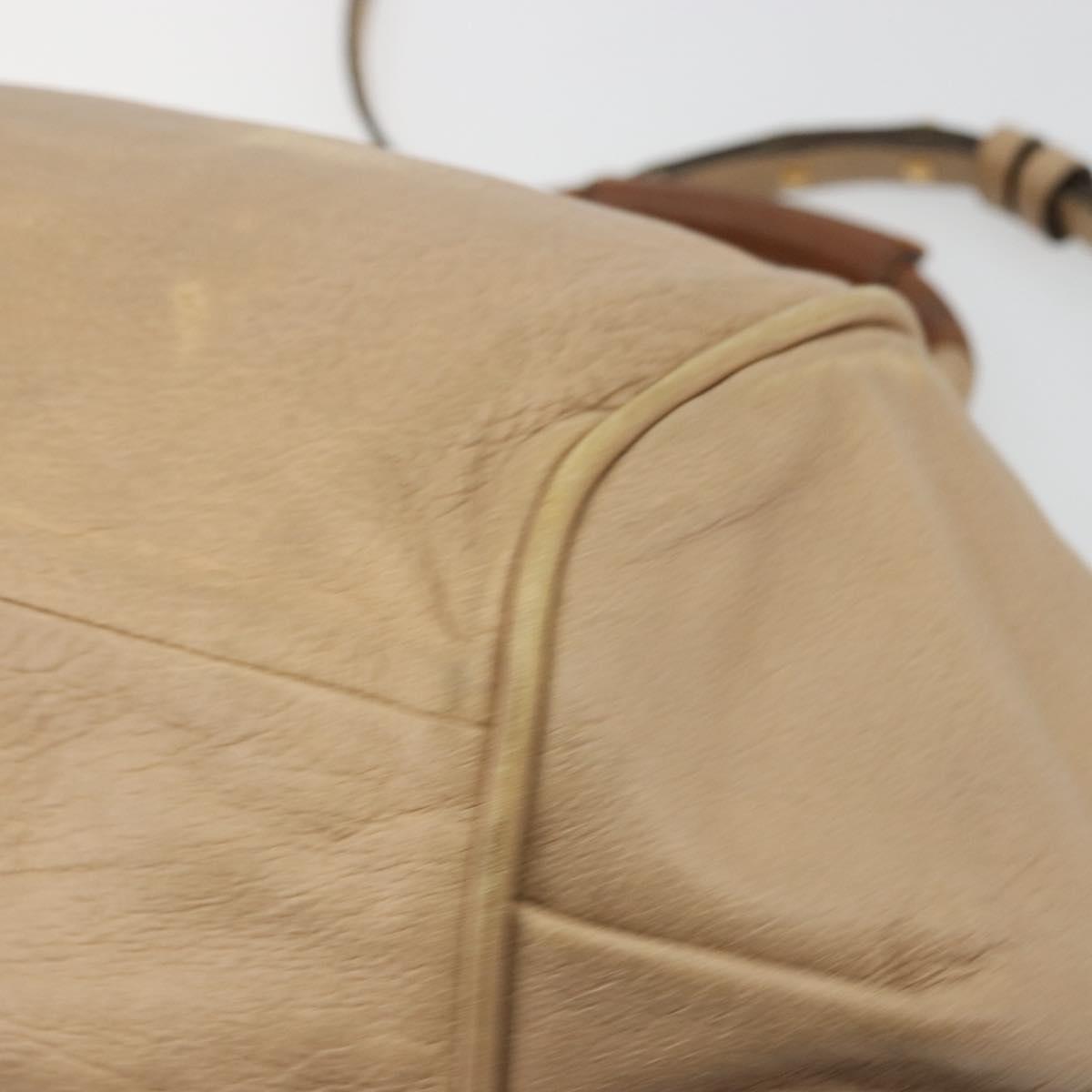 Chloe Etel Hand Bag Leather 2way Pink Gold Auth BA2946