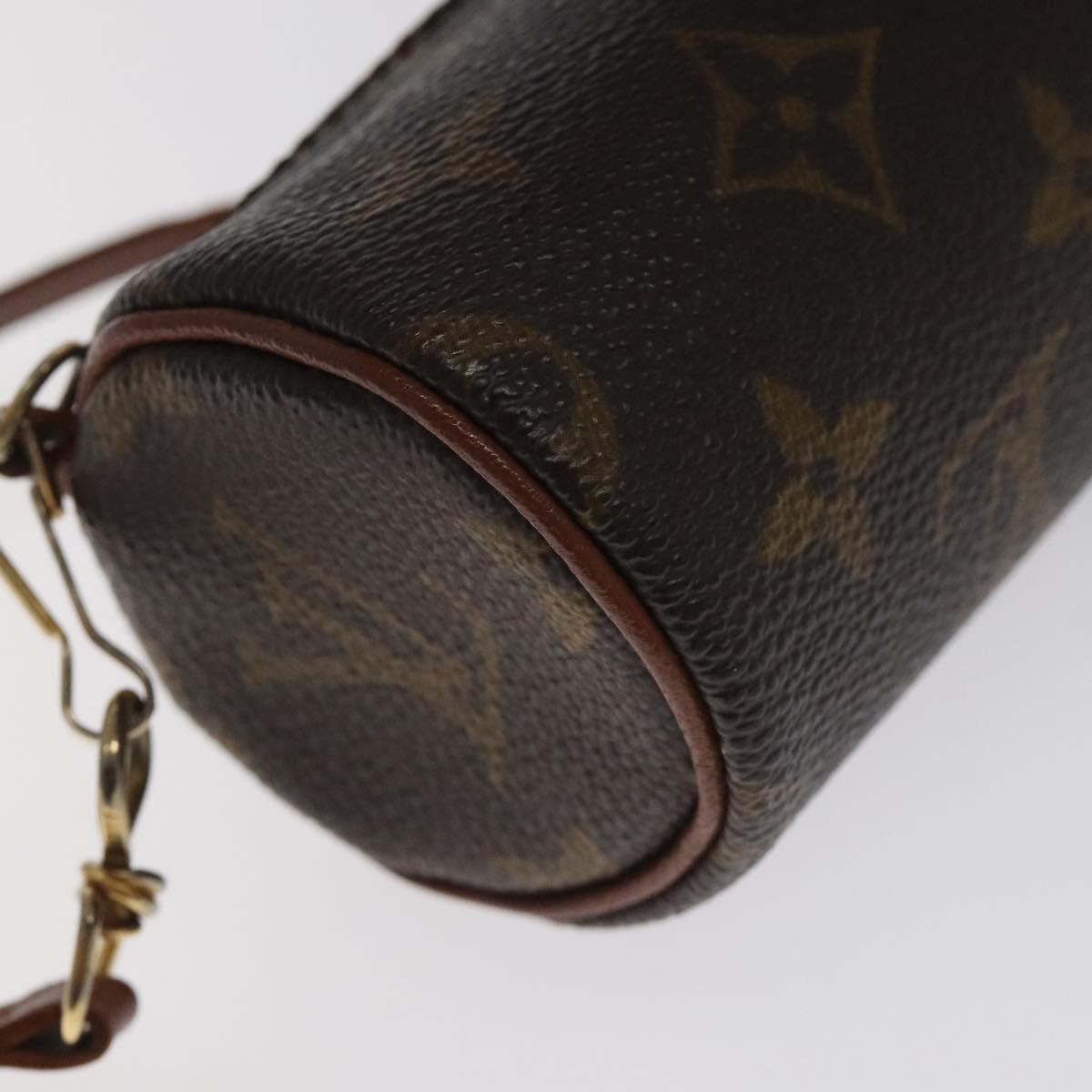 LOUIS VUITTON Monogram Papillon Pouch LV Auth BA2951