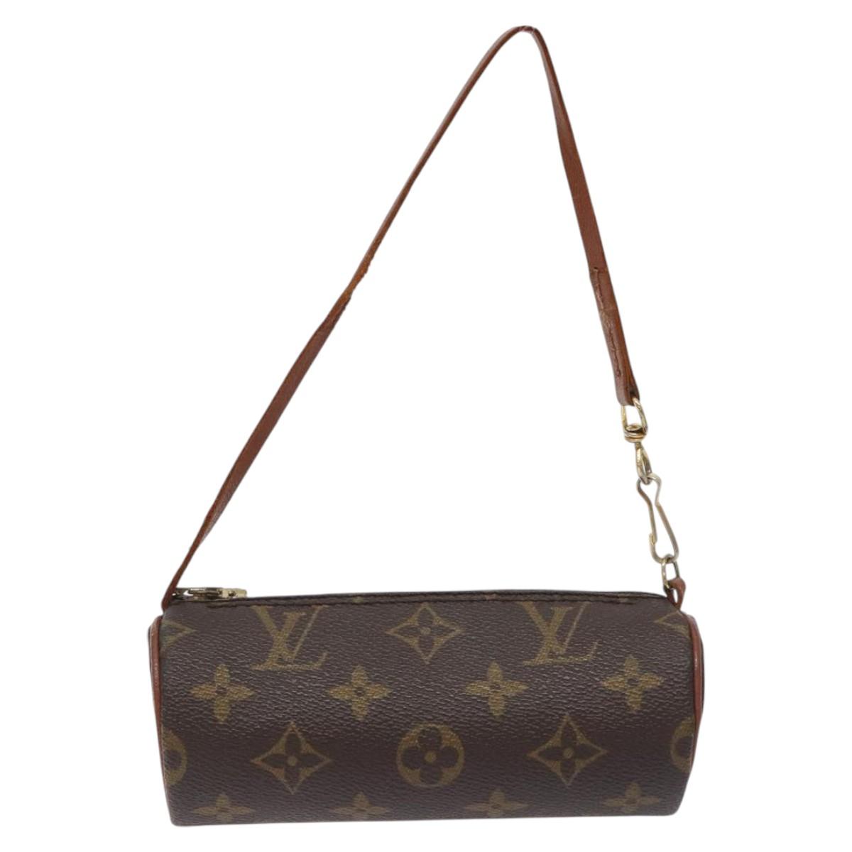 LOUIS VUITTON Monogram Papillon Pouch LV Auth BA2951