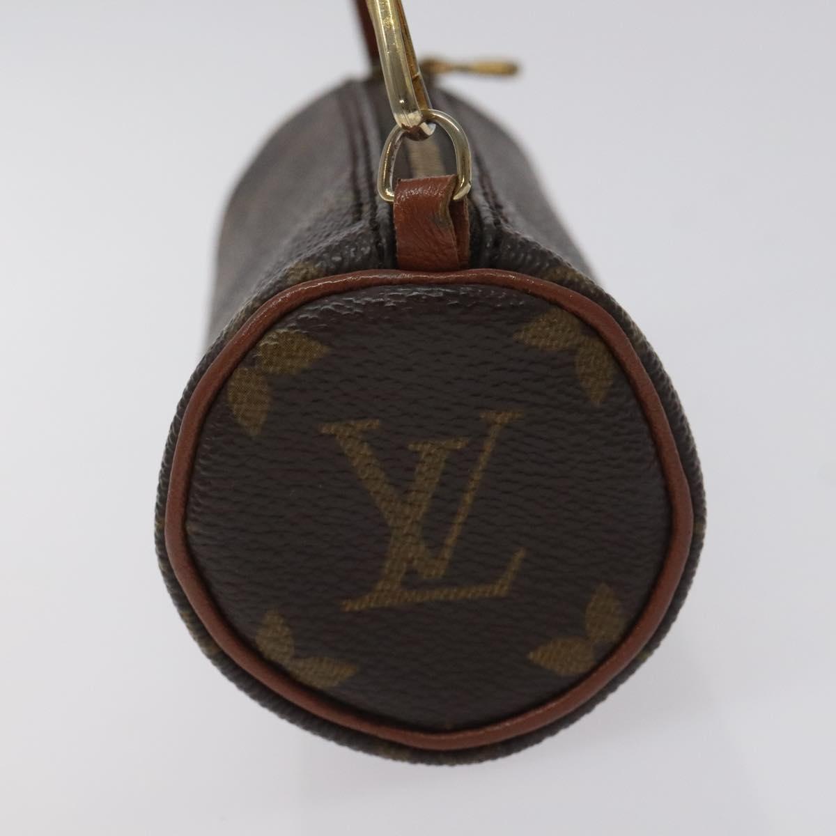 LOUIS VUITTON Monogram Papillon Pouch LV Auth BA2951