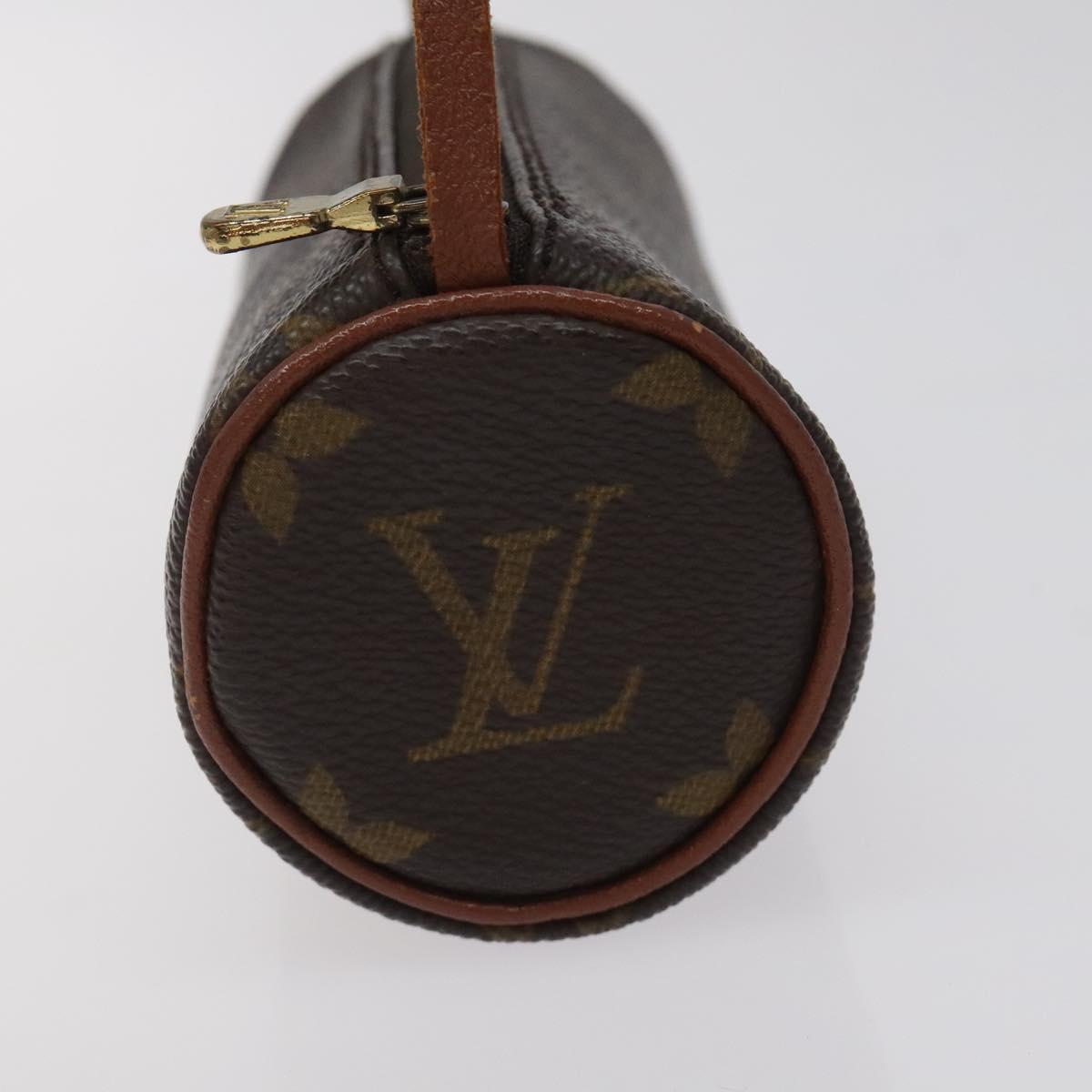 LOUIS VUITTON Monogram Papillon Pouch LV Auth BA2951