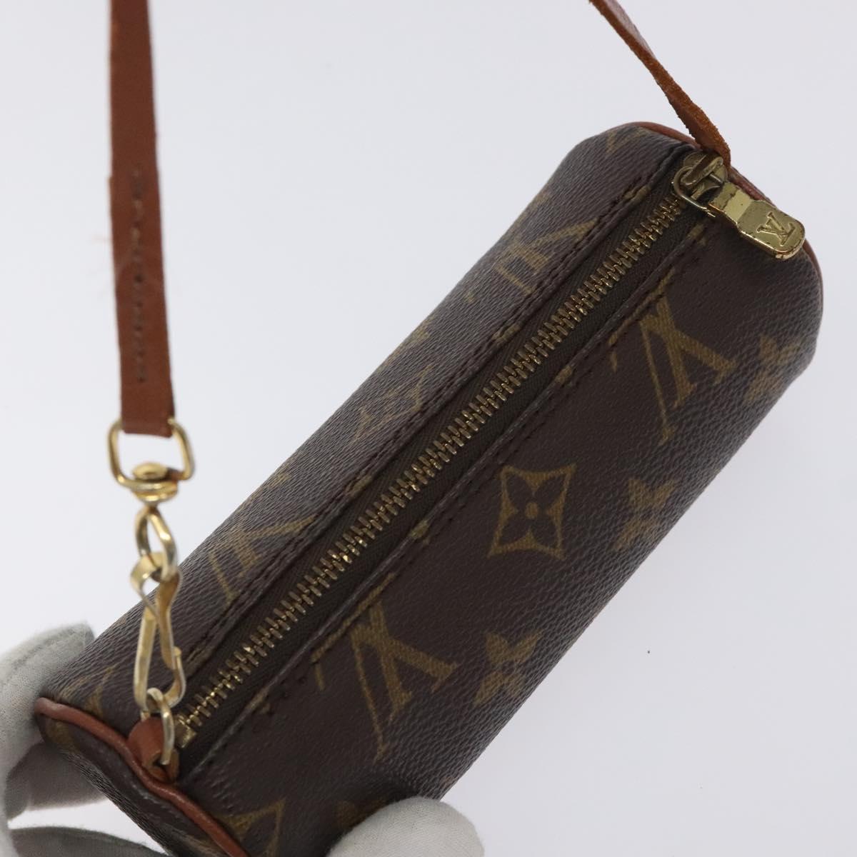 LOUIS VUITTON Monogram Papillon Pouch LV Auth BA2951