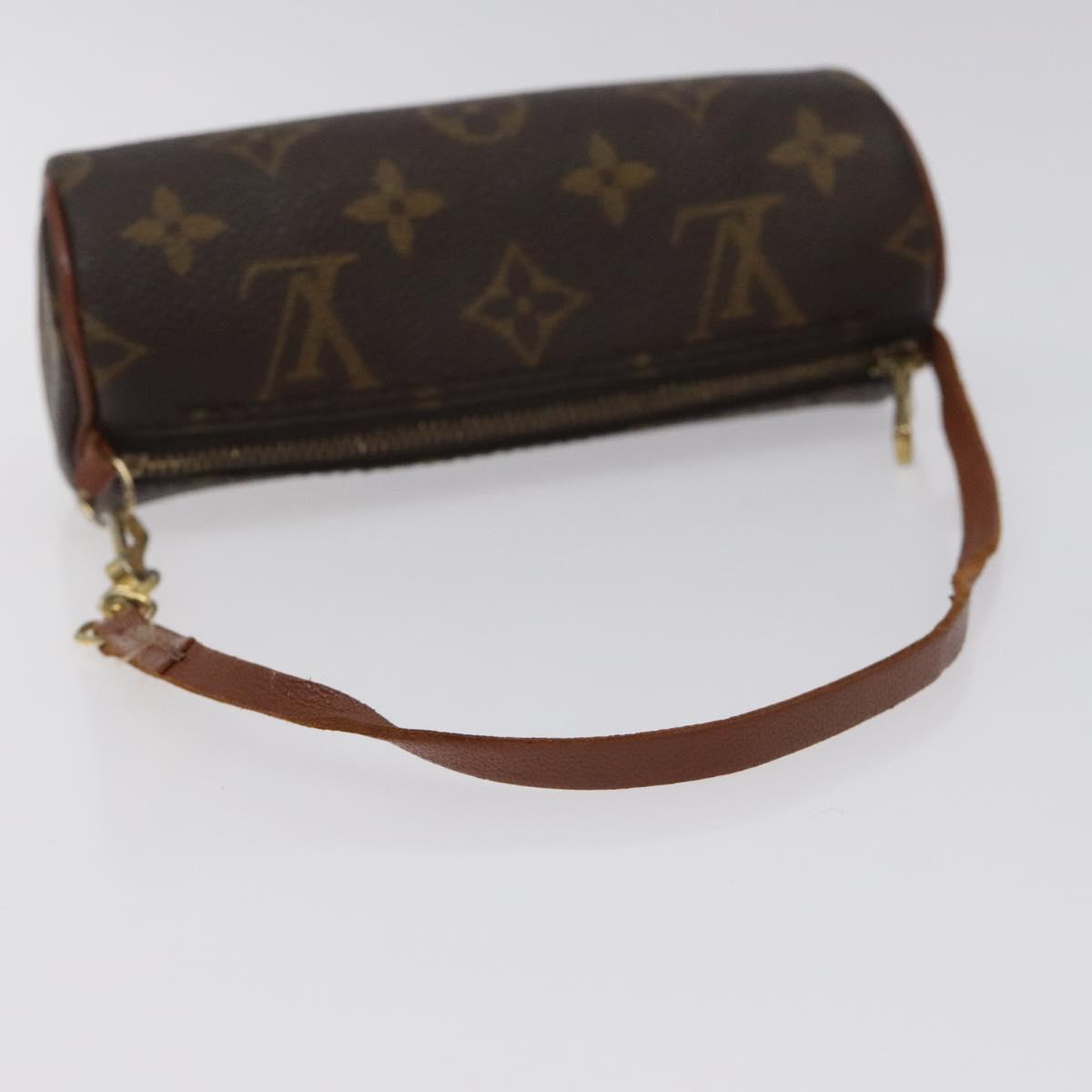 LOUIS VUITTON Monogram Papillon Pouch LV Auth BA2951