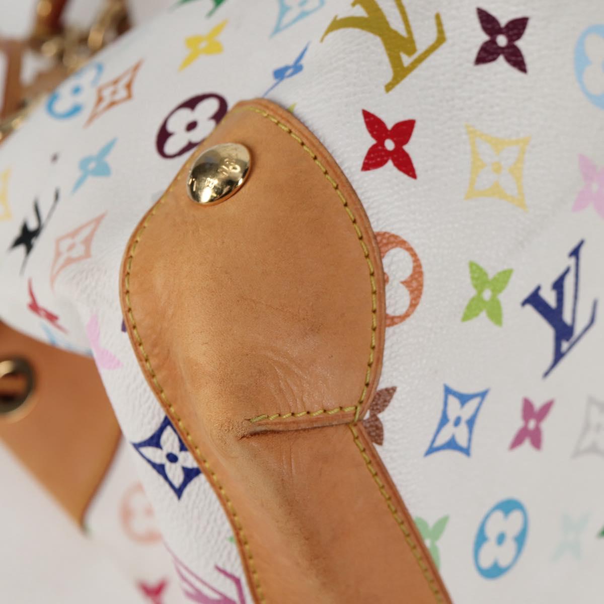 LOUIS VUITTON Monogram Multicolor Ursula Tote Bag White M40123 LV Auth BA2955