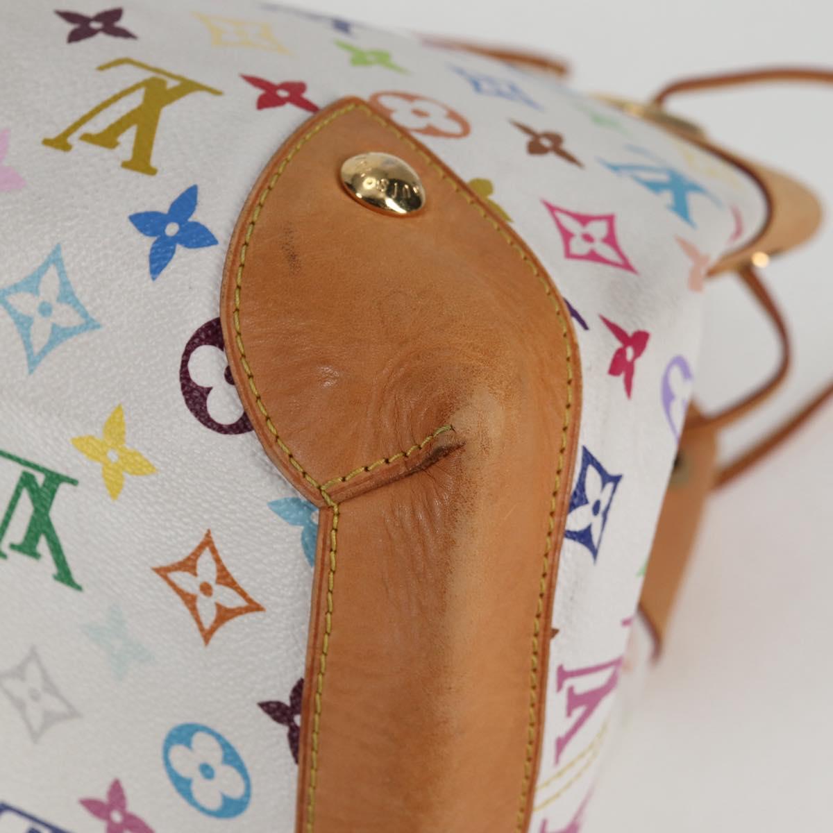 LOUIS VUITTON Monogram Multicolor Ursula Tote Bag White M40123 LV Auth BA2955