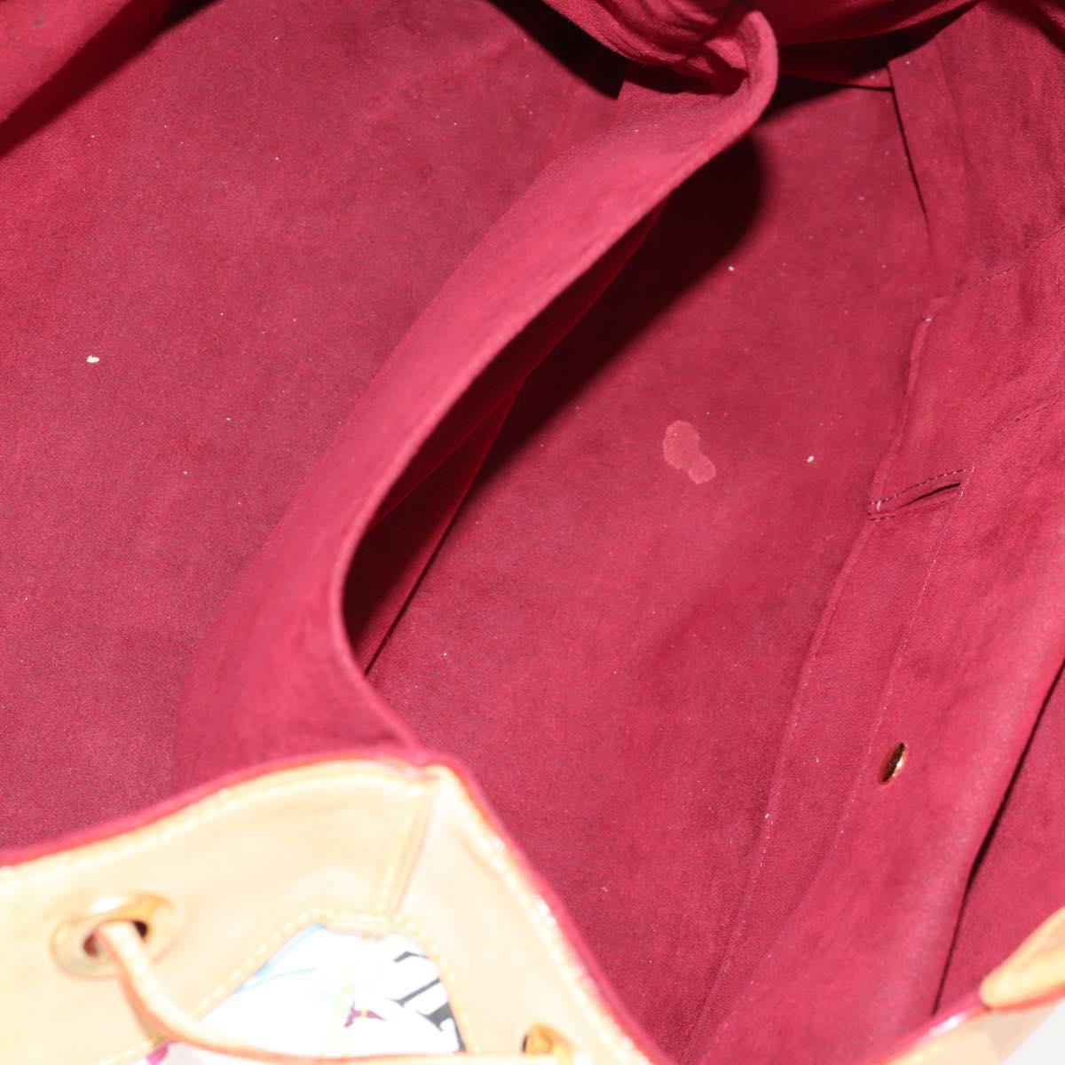 LOUIS VUITTON Monogram Multicolor Ursula Tote Bag White M40123 LV Auth BA2955