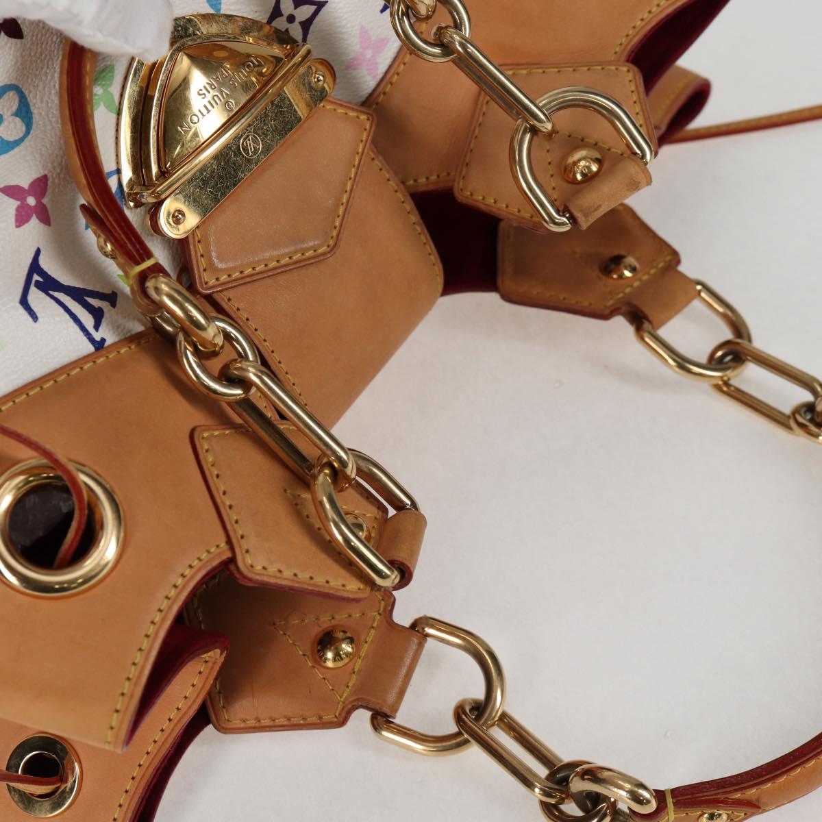 LOUIS VUITTON Monogram Multicolor Ursula Tote Bag White M40123 LV Auth BA2955