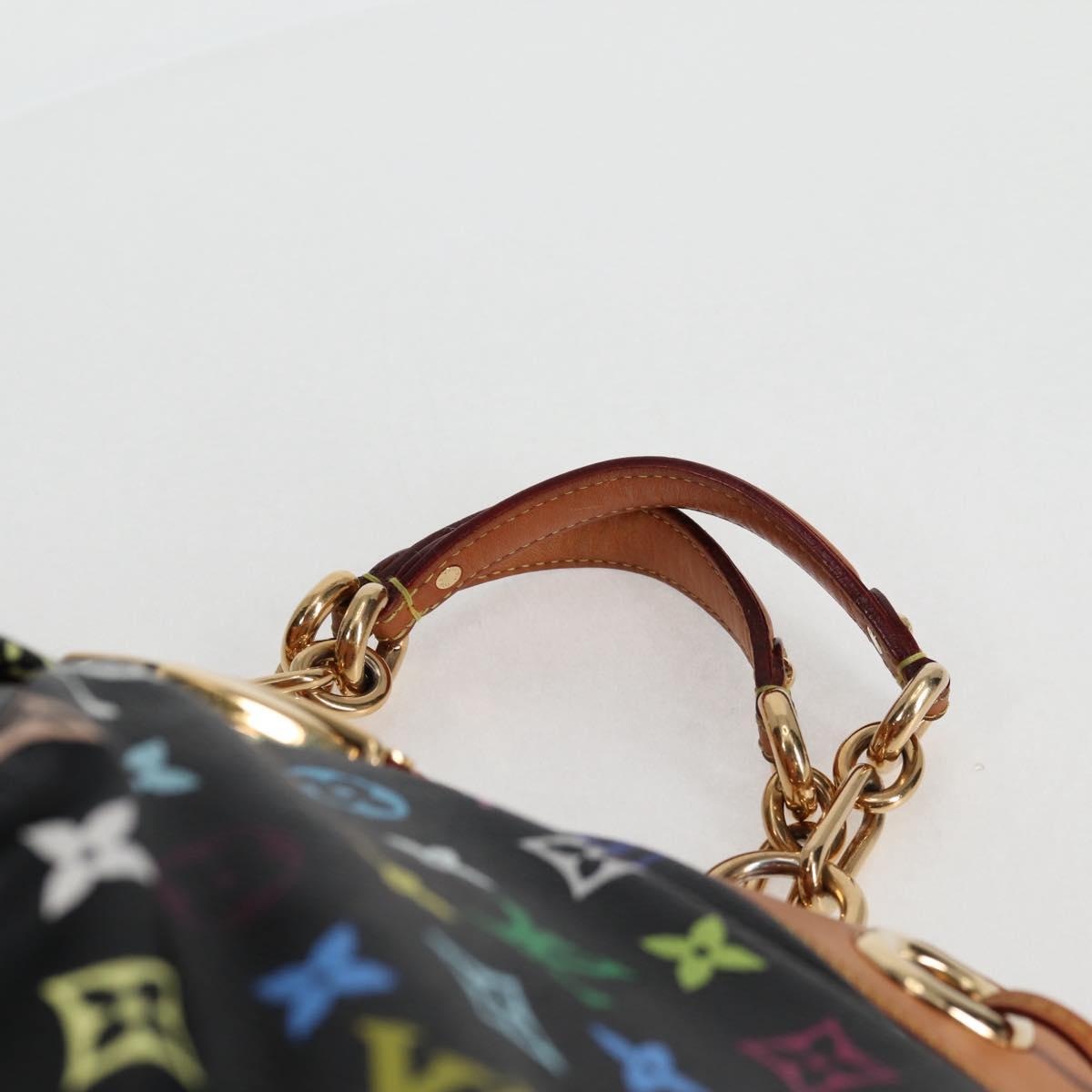 LOUIS VUITTON Monogram Multicolor Ursula Tote Bag Black M40124 LV Auth BA2956V