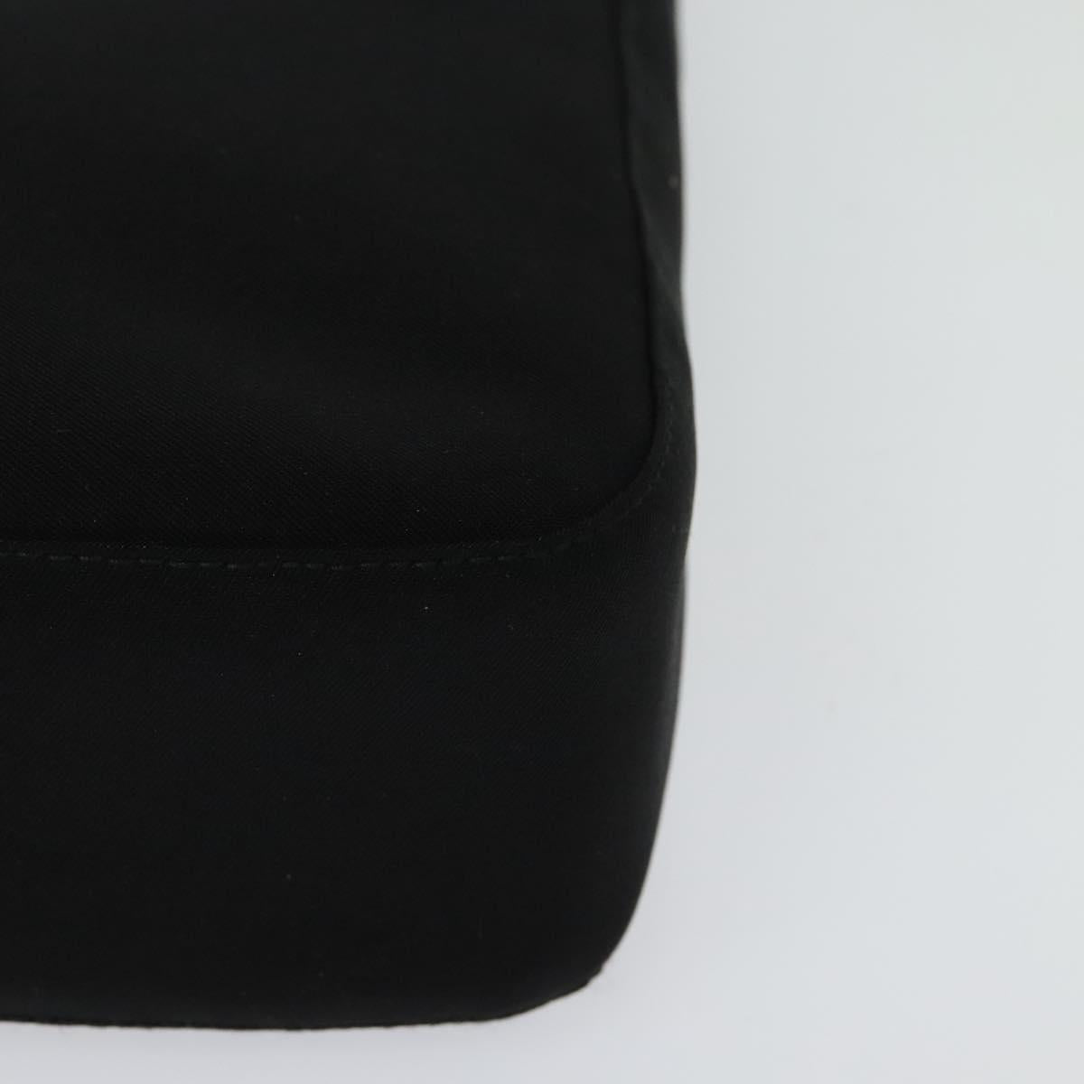 Salvatore Ferragamo Hand Bag Nylon 2way Black Silver Auth BA2963