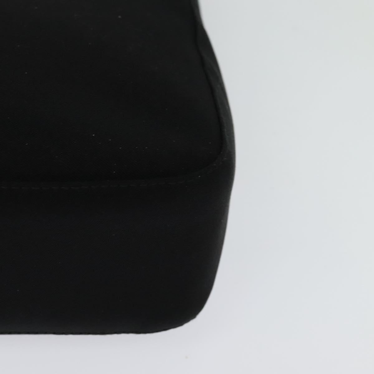 Salvatore Ferragamo Hand Bag Nylon 2way Black Silver Auth BA2963
