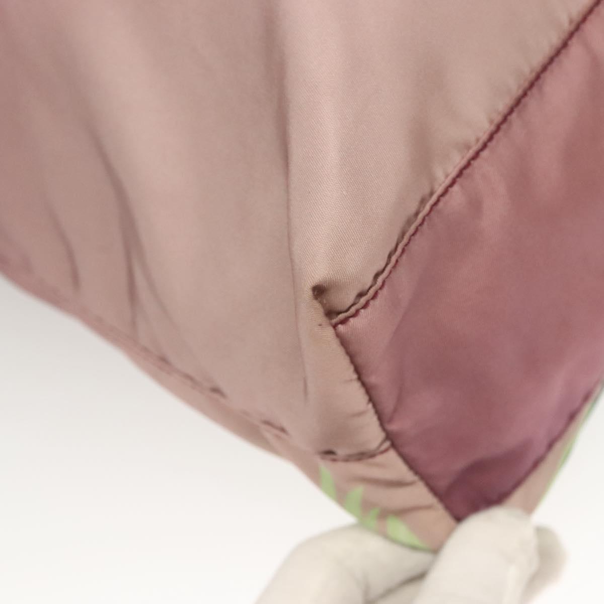 PRADA Flower Japan Limited Tote Bag Nylon Purple Auth BA2967