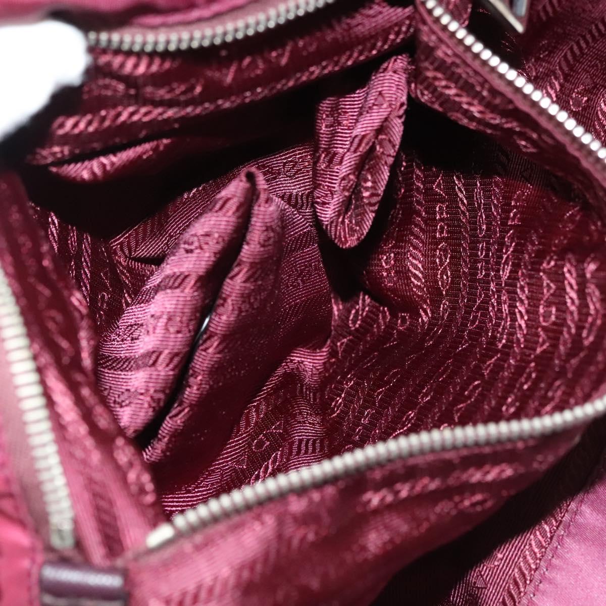 PRADA Flower Japan Limited Tote Bag Nylon Purple Auth BA2967