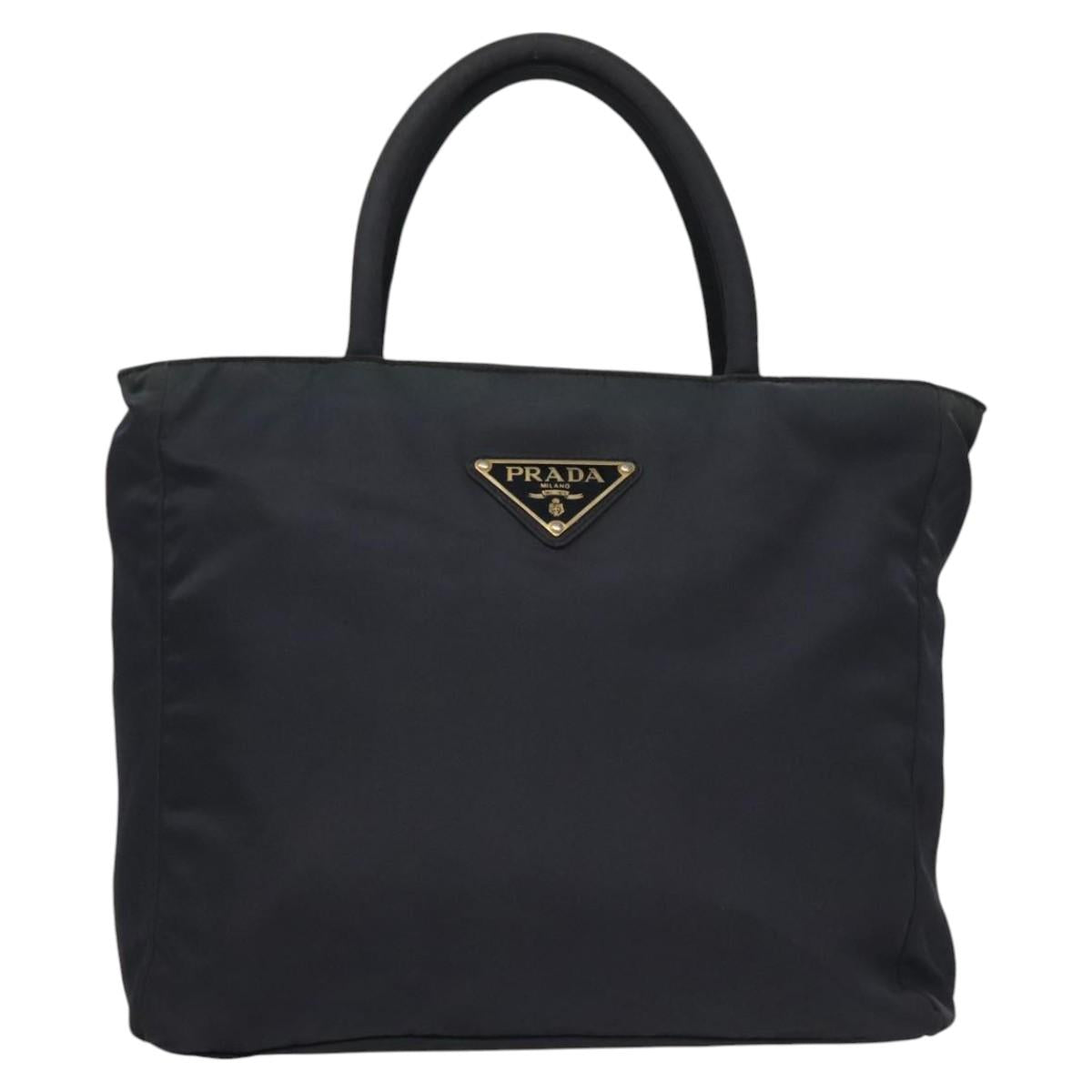 PRADA Hand Bag Nylon Navy Auth BA297