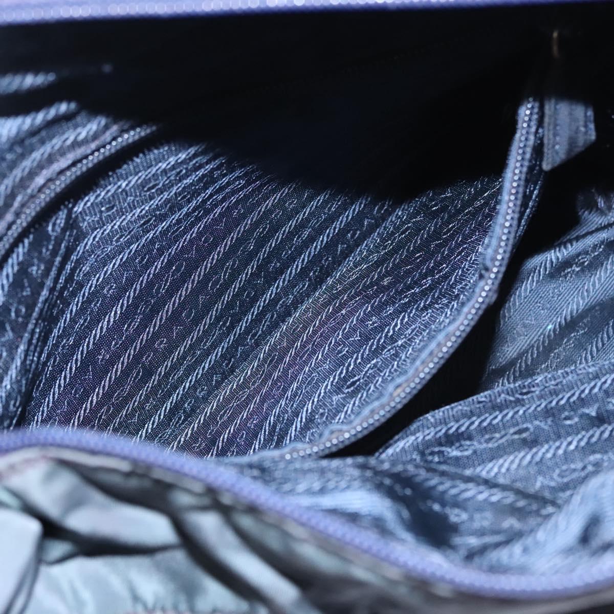 PRADA Hand Bag Nylon Navy Auth BA297