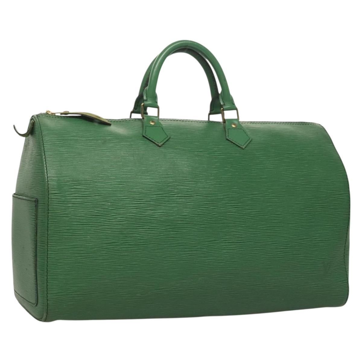 LOUIS VUITTON Epi Speedy 40 Hand Bag Green M42984 LV Auth BA3003