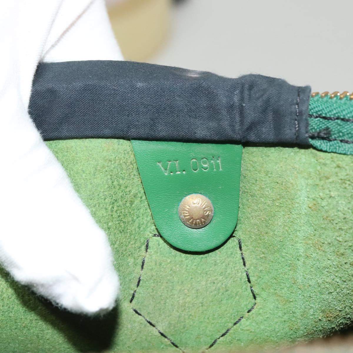 LOUIS VUITTON Epi Speedy 40 Hand Bag Green M42984 LV Auth BA3003