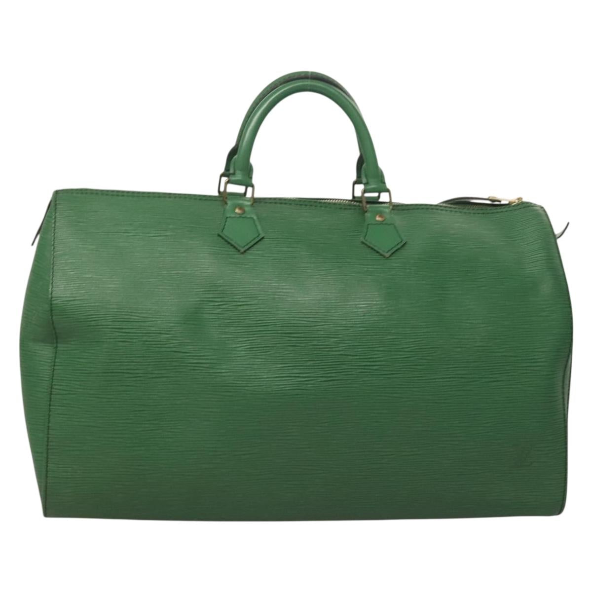 LOUIS VUITTON Epi Speedy 40 Hand Bag Green M42984 LV Auth BA3003