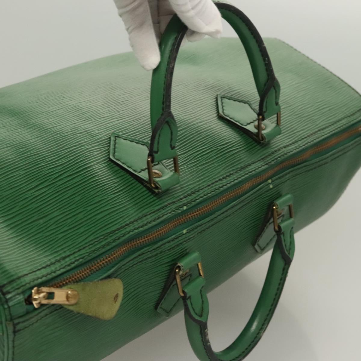 LOUIS VUITTON Epi Speedy 40 Hand Bag Green M42984 LV Auth BA3003