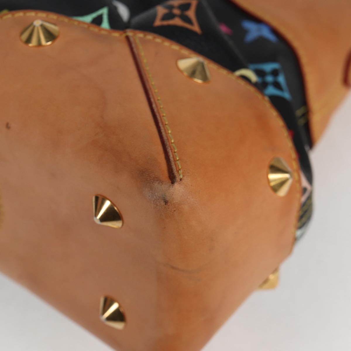 LOUIS VUITTON Monogram Multicolor Judy MM Bag 2Way Black M40256 LV Auth BA3006V