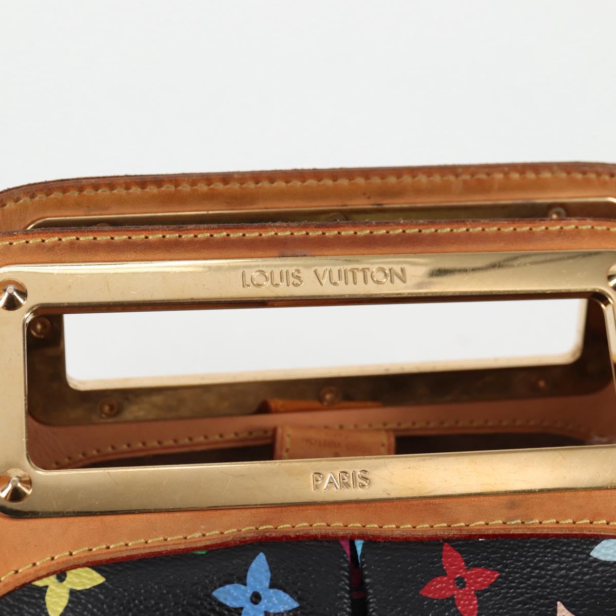 LOUIS VUITTON Monogram Multicolor Judy MM Bag 2Way Black M40256 LV Auth BA3006V