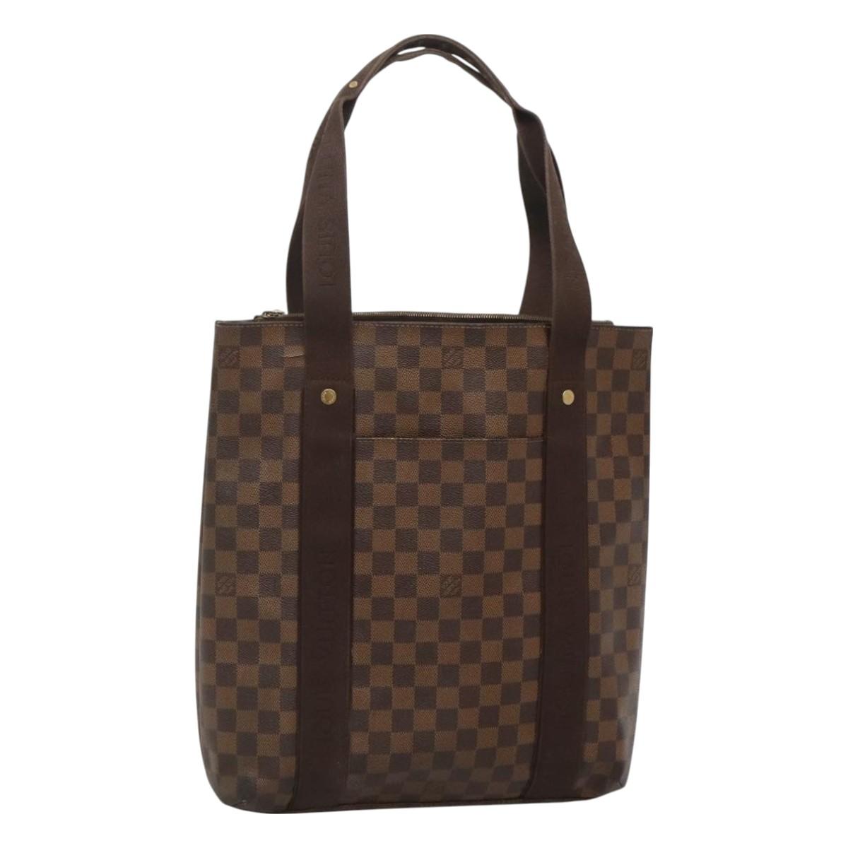 LOUIS VUITTON Damier Ebene Kababobur Tote Bag N52006 LV Auth BA3010