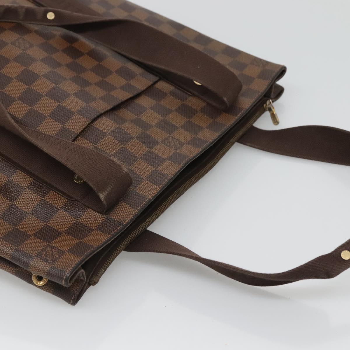 LOUIS VUITTON Damier Ebene Kababobur Tote Bag N52006 LV Auth BA3010