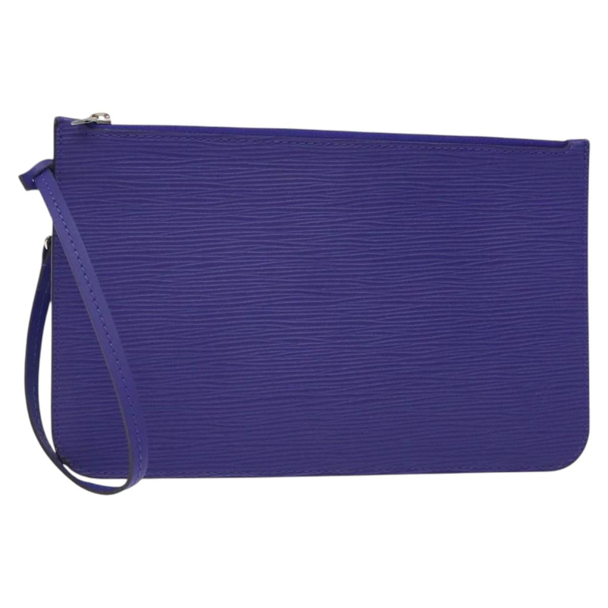 LOUIS VUITTON Epi Neverfull MM Pouch Fig LV Auth BA3013