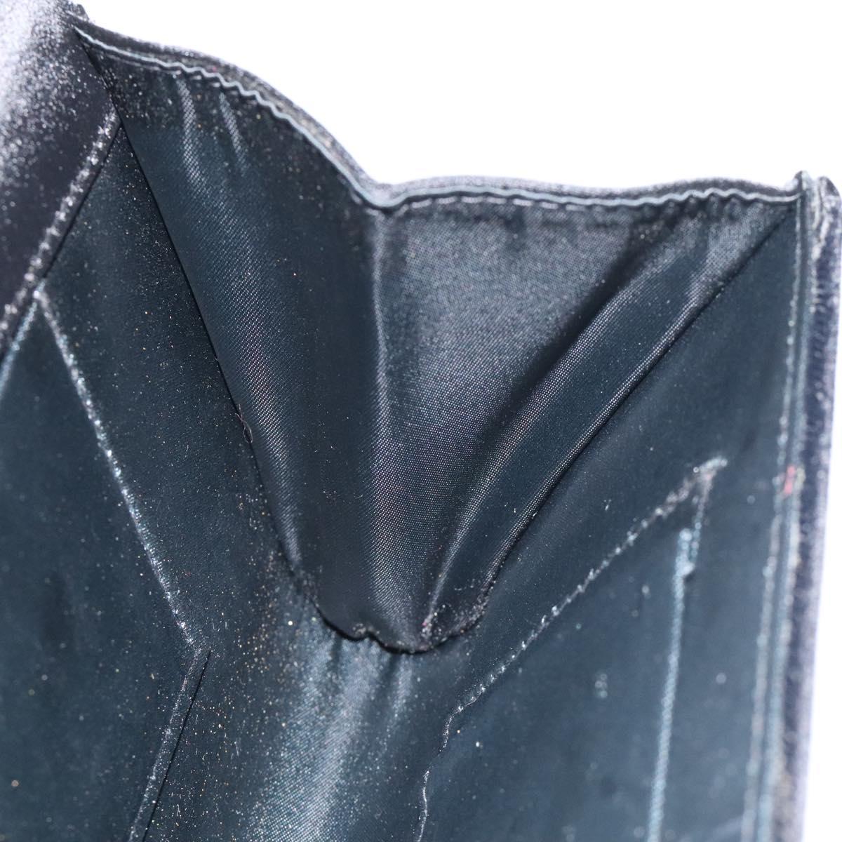 GUCCI Shoulder Bag Velor Black Gold Auth BA3030